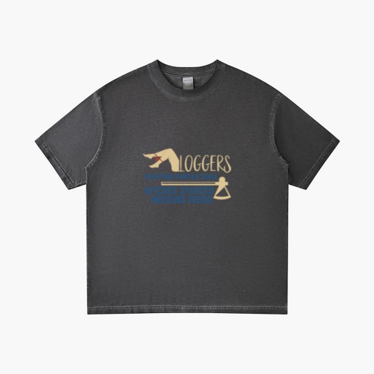 Discover Logging Needing Wood Funny Logger Gradient T Shirts