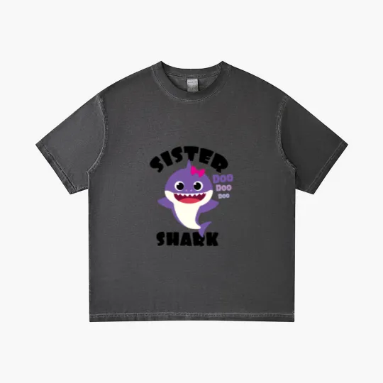 Discover Sister Shark Gift Cute Baby Shark Matching Family Gradient T Shirts