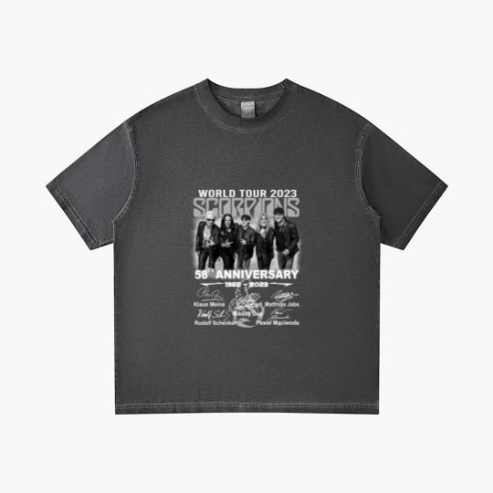 Discover 58TH ANNIVERSARY Scorpions world tour 2023 Gradient T Shirts, Scorpions Gradient T Shirts