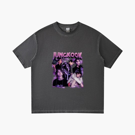 Discover Jungkook Gradient T Shirts, Jungkook Vintage Style Gradient T Shirts, Jungkook Vintage Unisex Gradient T Shirts