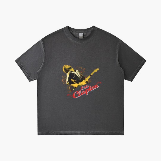 Discover Vintage Y2K Eric Clapton Guitar Band Gradient T Shirts Gradient T Shirts