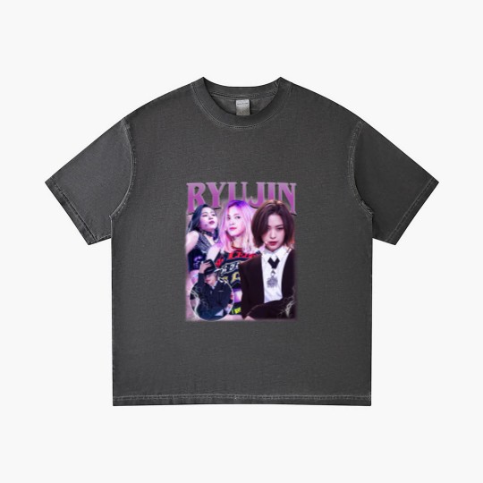 Discover Limited Ryujin Vintage Gradient T Shirts, ITZY Gradient T Shirts