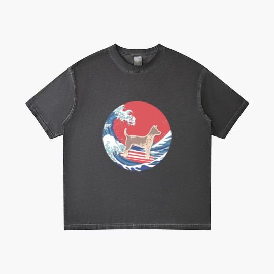 Discover American Hairless Terrier T- Gradient T Shirts American Hairless Terrier Gifts - Ocean Waves Surfing American Hairless Terrier.  Gifts For American Hairless Terrier Moms, Dads & Owners T- Gradient T Shirts