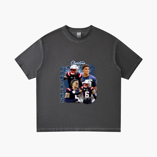 Discover Vintage 90s Graphic Style christian Gonzalez Gradient T Shirts, Retro American Football Bootleg Gift