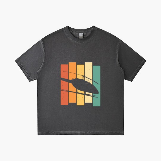 Discover Bell Jetranger Pilot Aviator Helicopter Aviation Gradient T Shirts