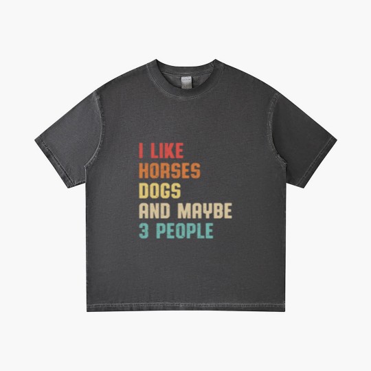 Discover I Like Horses Dogs And Maybe 3 People Gradient T Shirts, Women Horse Lover Gradient T Shirts, Horse mom Gradient T Shirts