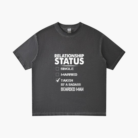 Discover Relationship Status Taken By A Bearded Man Gradient T Shirts