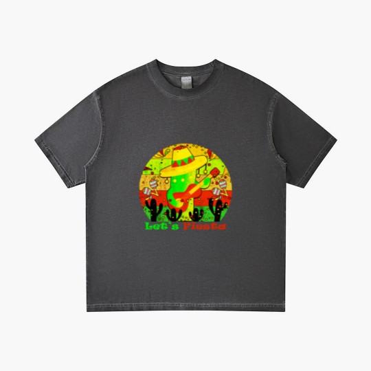 Discover Lets Fiesta Cinco De Mayo Mexican Guitar Cactus Gradient T Shirts