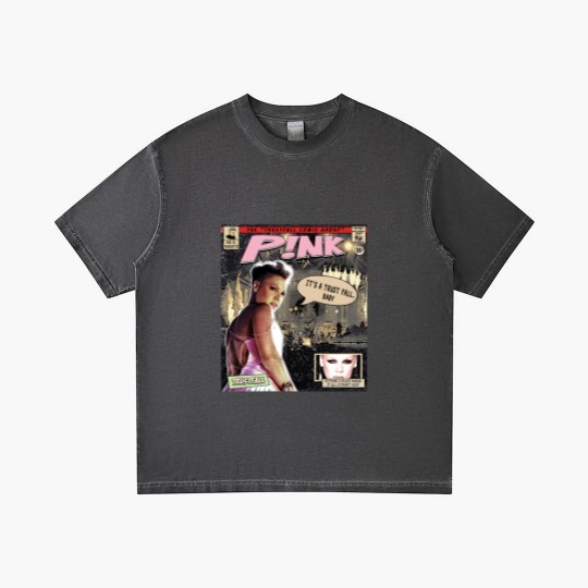 Discover P!nk Comic Gradient T Shirts, P!nk Trustfall World Tour Album Graphic Gradient T Shirts