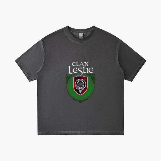 Discover Clan Leslie Scottish Tartan Gradient T Shirts