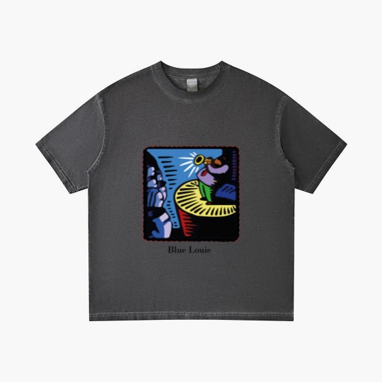 Discover Chandler Blue Louie Gradient T Shirts