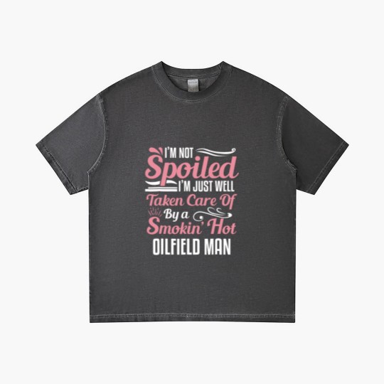 Discover funny oilfield worker's wife i'm not spoiled Gradient T Shirts