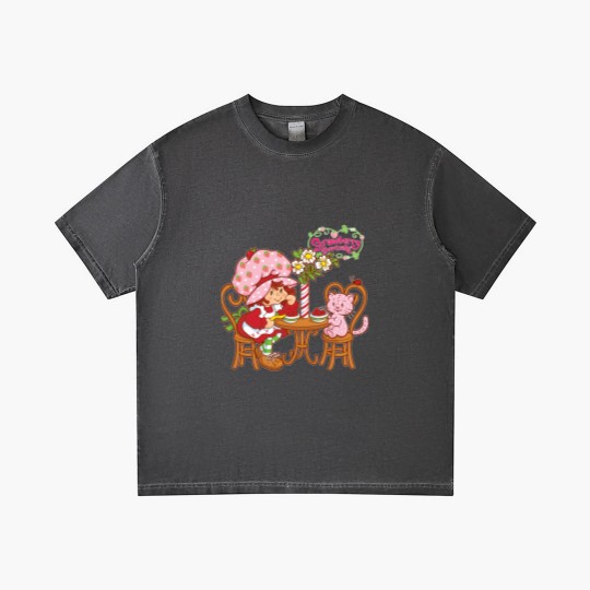 Discover Strawberry Shortcake strawberry shortcake and cat Gradient T Shirts