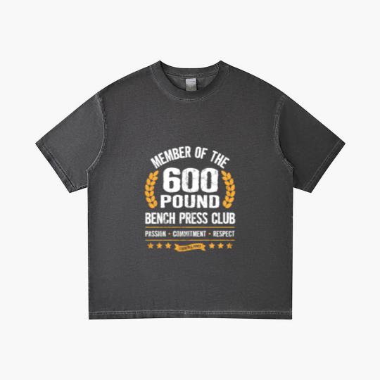 Discover 600 Pound Bench Press Club Strong Men Women Gym Gradient T Shirts
