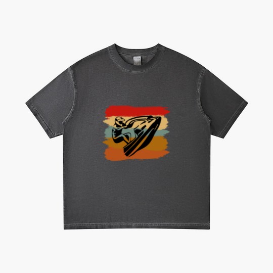 Discover Jetski Seadoo Retro Art Gift Gradient T Shirts