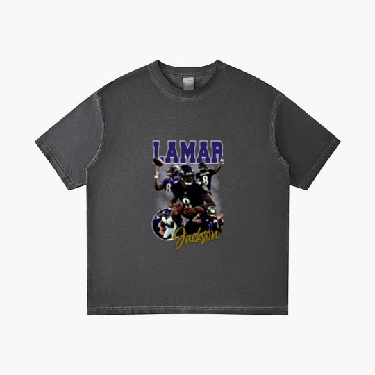Discover Lamar Jackson Youth Gradient T Shirts