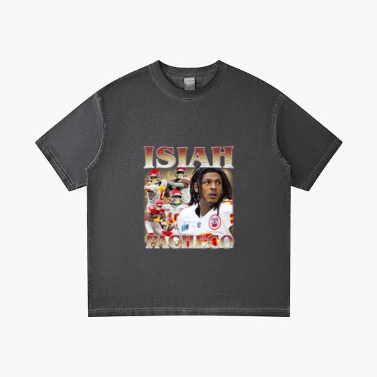 Discover Vintage Isiah Pacheco Vintage 90's Style Gradient T Shirts