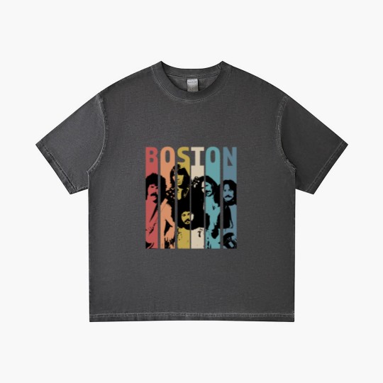 Discover Vintage Retro Boston Band Gradient T Shirts, Boston Band Gift