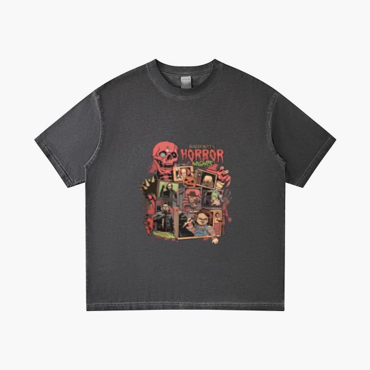 Discover Retro Horror Night  Gradient T Shirts, Halloween Gradient T Shirts, Vintage 90s Halloween Movies