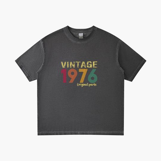 Discover 1976 Original Parts Gradient T Shirts, 47th Birthday Gradient T Shirts, Retro 1976