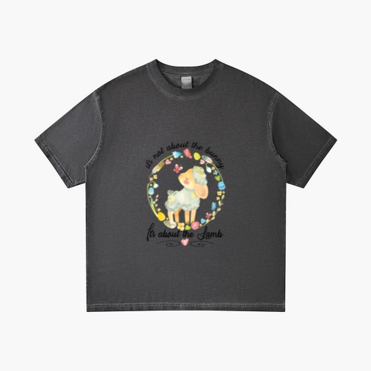 Discover Christian Easter Not About The Bunny Floral Lamb Gradient T Shirts