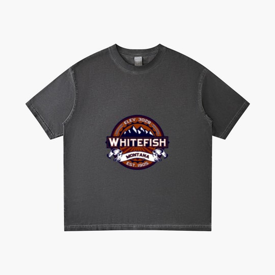 Discover Whitefish Vibrant Gradient T Shirts