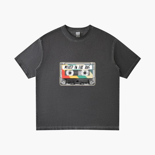 Discover Cassette Tape Mixed in the 80s Fashion Retro 1980s Gradient T Shirts
