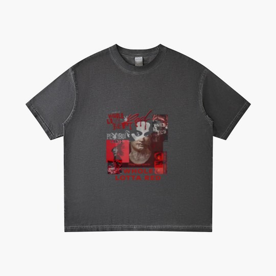 Discover Playboi Carti Whole Lotta Red Album 90s Rap Music Gradient T Shirts