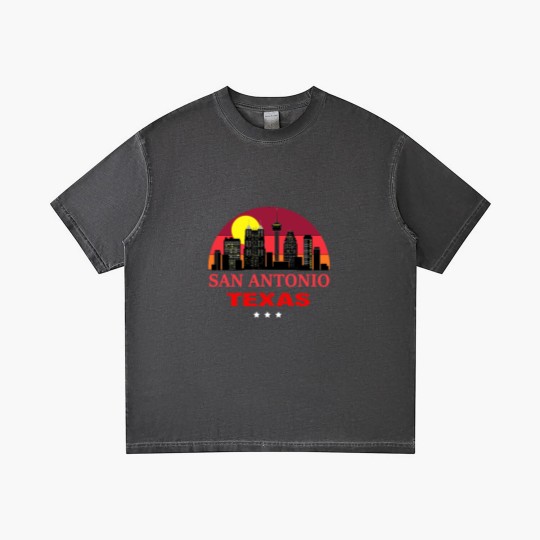 Discover Vintage San Antonio USA Souvenir Gradient T Shirts