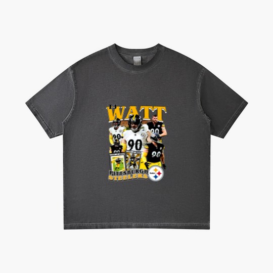 Discover Vintage 90s Graphic Style T. J. Watt Gradient T Shirts, Football Gradient T Shirts
