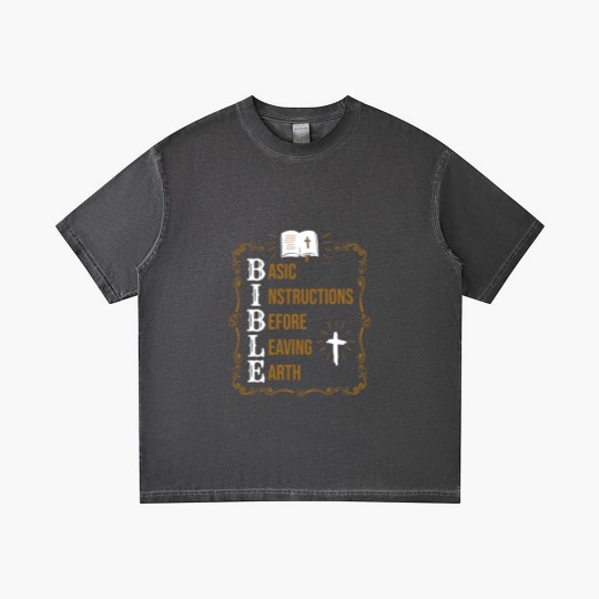 Discover Bible Basic Instructions Before Leaving Earth Christian Gradient T Shirts