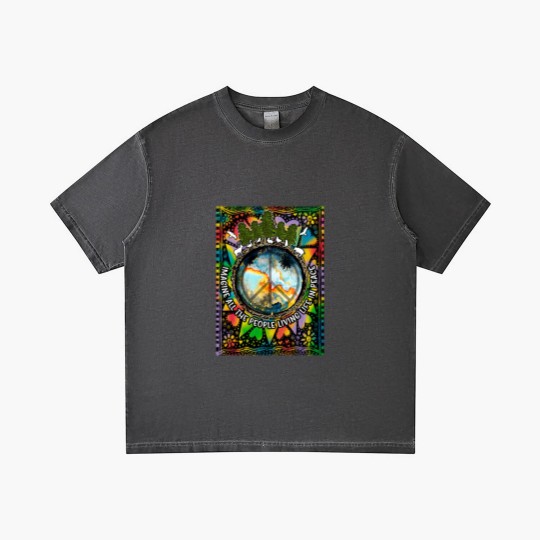 Discover Imagine All The People Living Life In Peace Hippie Premium Scoop Gradient T Shirts