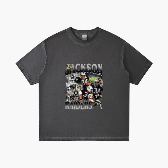 Discover Vintage 90s Graphic Style Bo Jackson Football Gradient T Shirts Football Gradient T Shirts