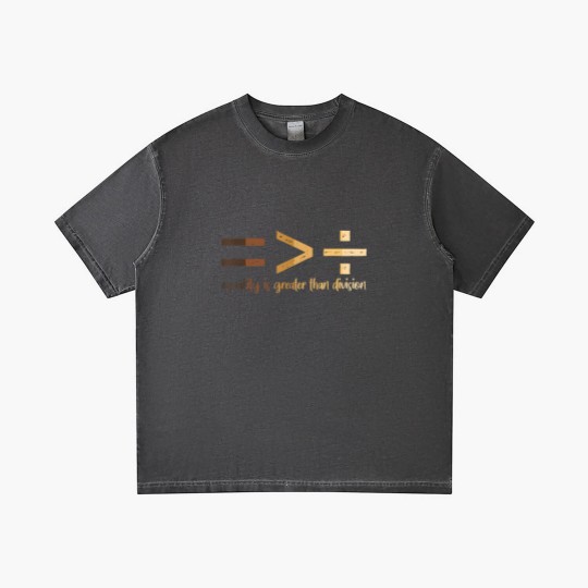 Discover equality is greater than division black history month math t Gradient T Shirts