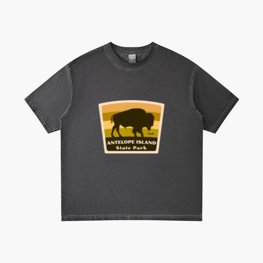 Discover antelope island state park utah bison herd souvenir Gradient T Shirts