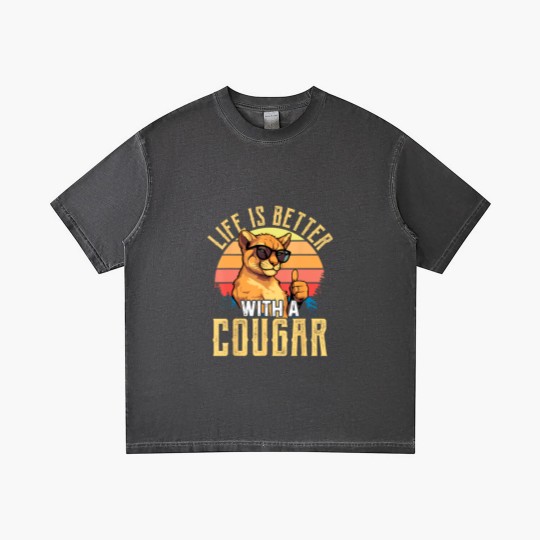 Discover life is better with a cougar funny cougars t Gradient T Shirts