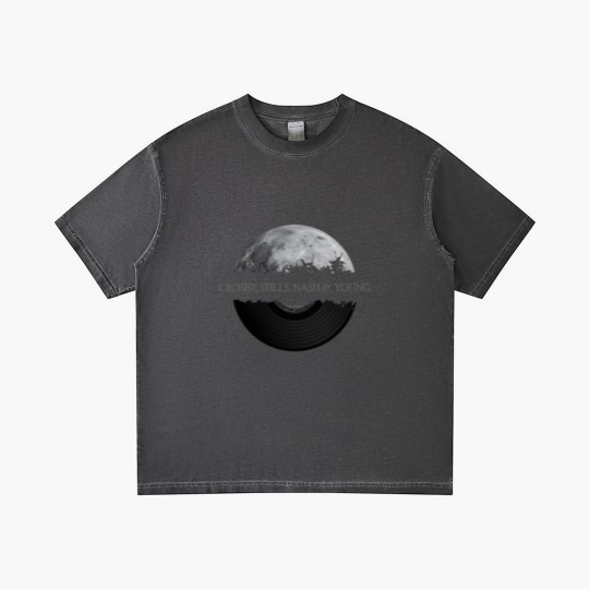 Discover Crosby, Stills, Nash Young moon - Crosby Stills Nash Young Moon - Gradient T Shirts
