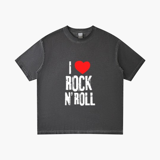 Discover i love rock roll band musician rock concert t Gradient T Shirts