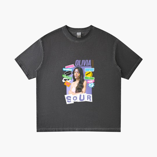 Discover Vintage Olivia Rodrigo Gradient T Shirts, Olivia Rodrigo Sour Tour Music Gradient T Shirts