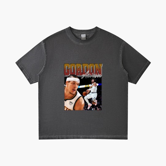 Discover Aaron Gordon Vintage Gradient T Shirts, Legend Professional Basketball Players Gradient T Shirts