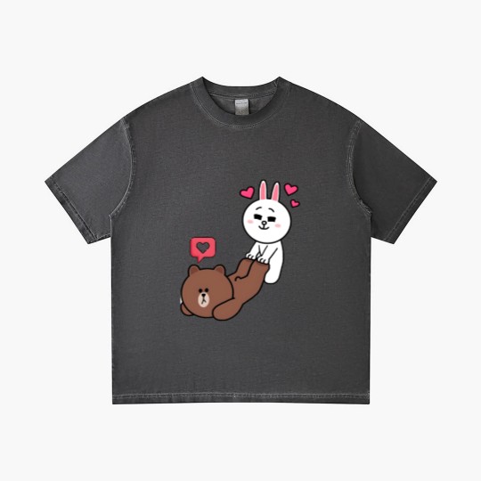 Discover Brown and Cony Love Gradient T Shirts
