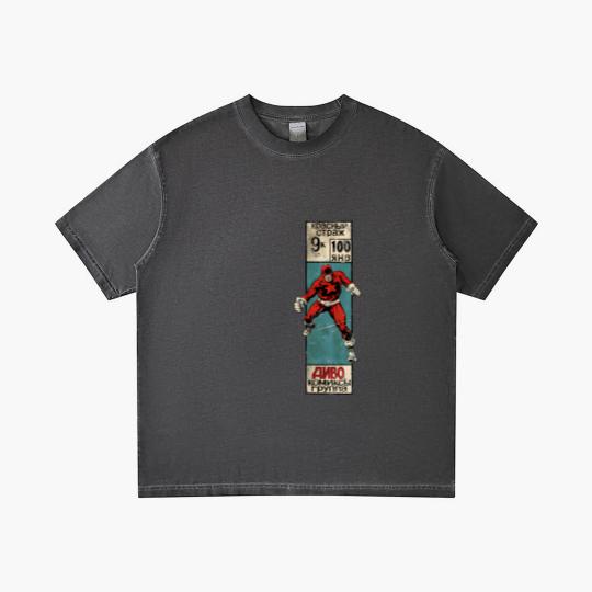 Discover Silver Age Red Guardian corner box Gradient T Shirts