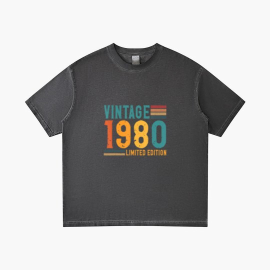Discover Vintage 1980  42 Years Old Birthday Gradient T Shirts