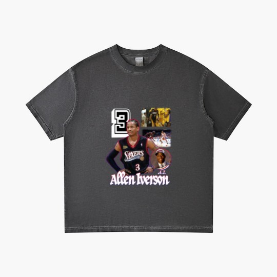 Discover Allen Iverson number 3 pro basketball player Gradient T Shirts