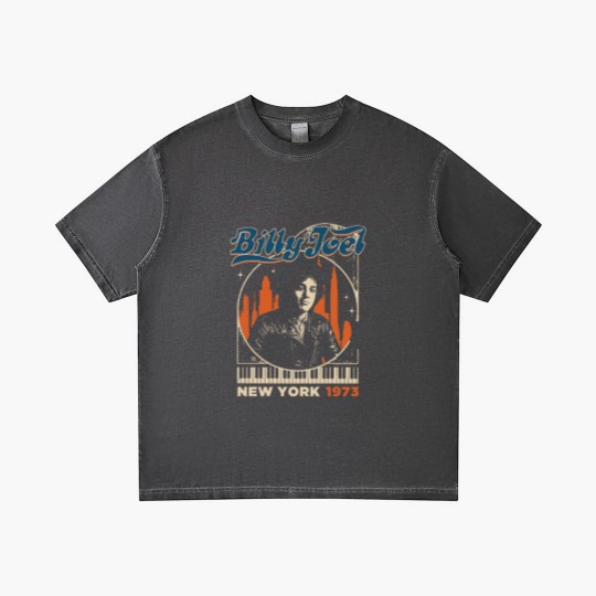 Discover Vintage Billy Joel 1973 New York State Gradient T Shirts