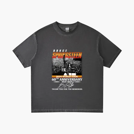 Discover Bruce Springsteen 2024 Tour Gradient T Shirts, Bruce Springsteen 60th Anniversary