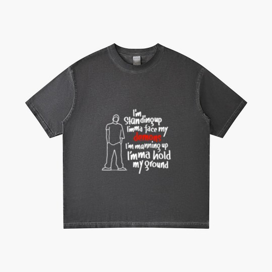 Discover I’m not afraid  - Eminem Lyrics Premium Gradient T Shirts