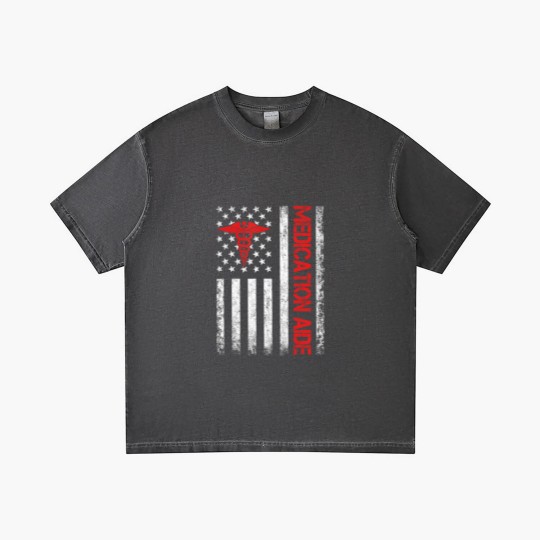 Discover medication aide american flag med aide medication aides Gradient T Shirts