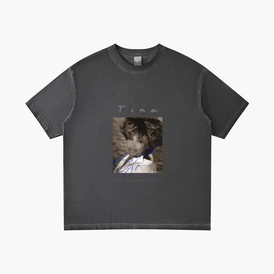 Discover Retro Signature Tina Turner Gradient T Shirts Short Sleeve Unisex Gradient T Shirts Gradient T Shirts For Men Women