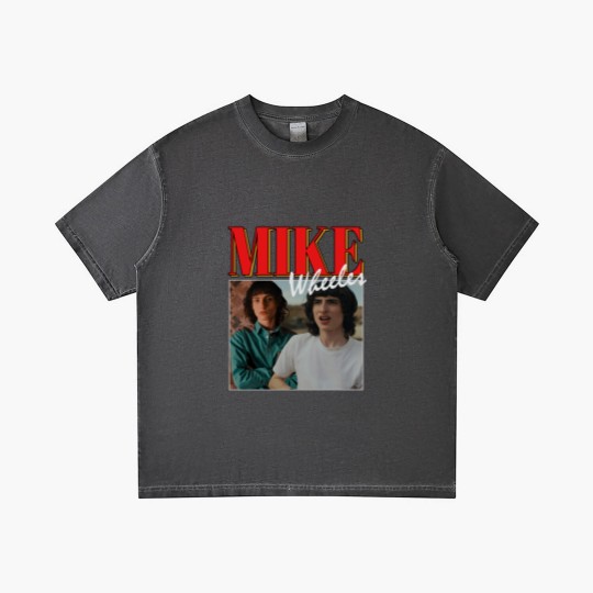 Discover Mike Wheeler Stranger Things Vintage Bootleg Gradient T Shirts
